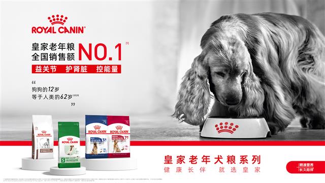 皇家犬猫老年系列产品矩阵